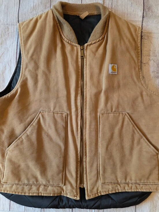 Carhartt Other - Carhartt Men's Size XL Vintage VQ186 Made In USA Full Zip Vest Quilted Lining